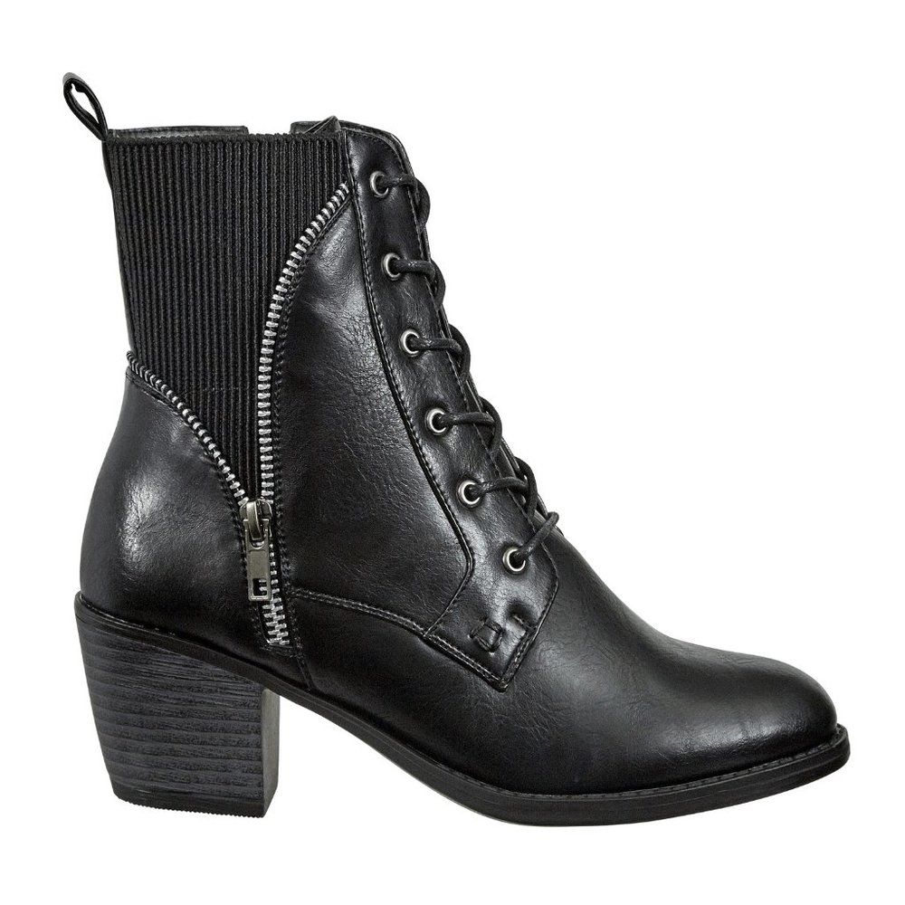 Women Ankle Boots Zipper & Lace-up Fashion Major2
